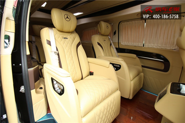 加长版奔驰v260l，内外兼修，奔驰v级豪华商务车！